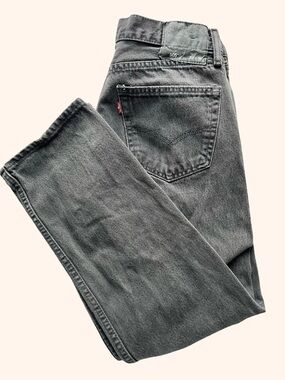 Levi's Men's Straight Jeans in Washed Black